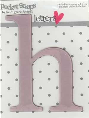 Heidi Grace - Girlfriends - Plastic Alpha Stickers h - 2/pk  (sold in 3's)